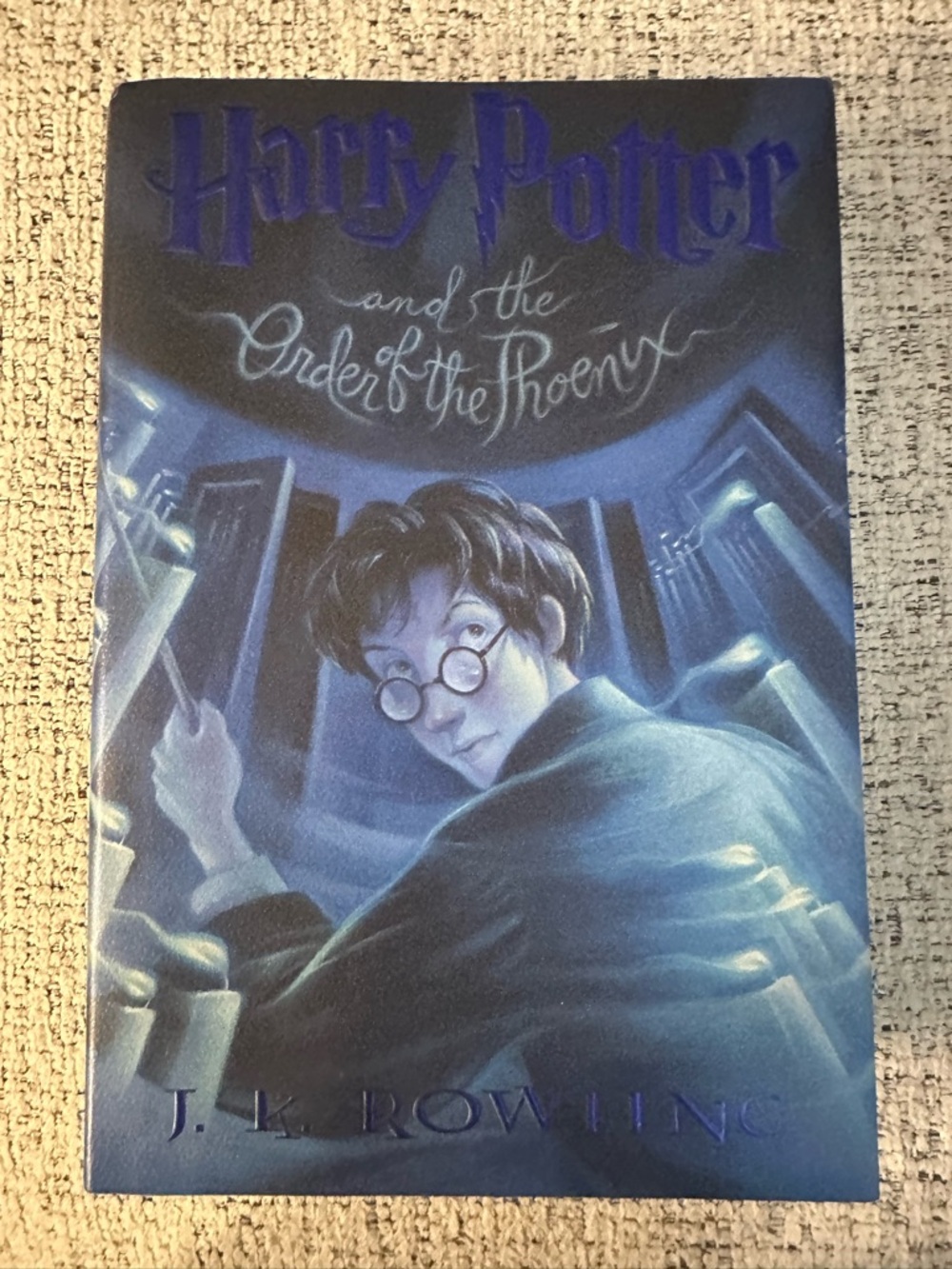 Harry Potter and the Order of the Phoenix - Illustrated Blue hard Cover